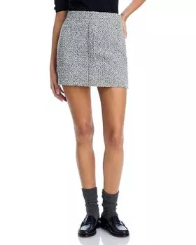 Мини-юбка Elise Boucle Proenza Schouler White Label, серый