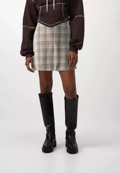 Мини-юбка Even&Odd, бежевый