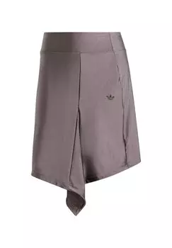 Мини-юбка Fashion Satin Mini Skirt adidas Originals, темно-серый