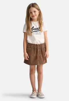 Мини-юбка GANT, какао-коричневый