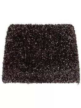 Мини-юбка GCDS Metallic, черный