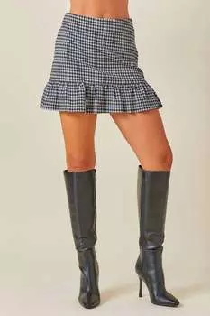 Мини-юбка Get It Together черного/белого цвета day + moon