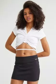 Мини-юбка H&M, черный