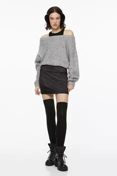 Мини-юбка H&amp;M, черный