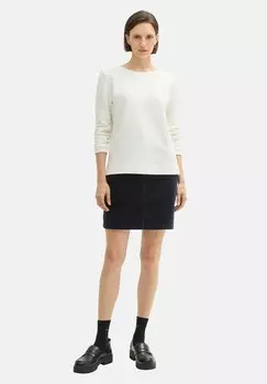 Мини-юбка HIGH WAIST TOM TAILOR, темно-синий