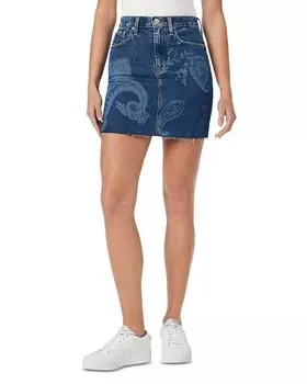 Мини-юбка Hudson The Viper с узором пейсли, синий