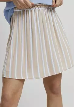 Мини-юбка ICHI, бежевый меланж