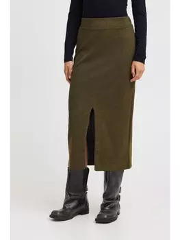 Мини-юбка ICHI Maxi, серый