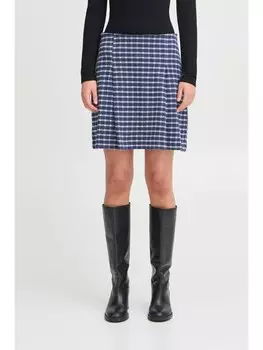 Мини-юбка ICHI Minirock, синий