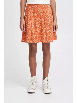 Мини-юбка ICHI, оранжевый