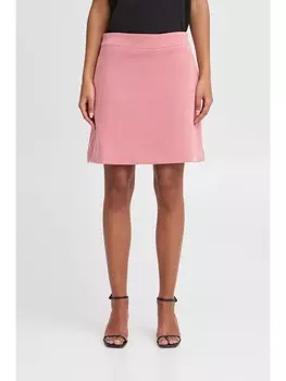 Мини-юбка ICHI Webrock, розовый