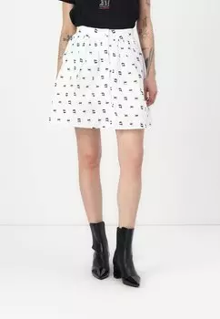 Мини-юбка IKON KARL LAGERFELD, белый