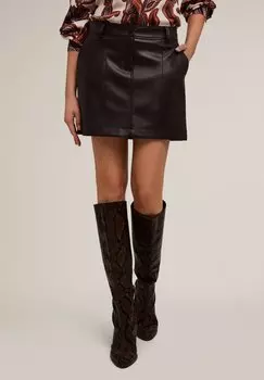 Мини-юбка IN SPALMATO Motivi, коричневый