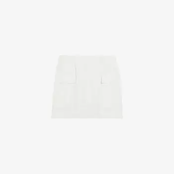 Мини-юбка из эластичного хлопка с накладными карманами Claudie Pierlot, цвет naturels