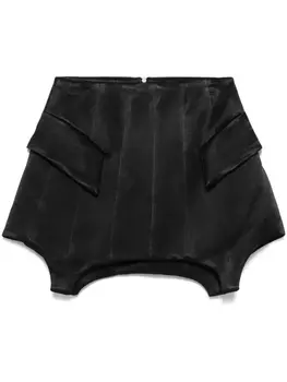 Мини-юбка из атласа PNK, черный