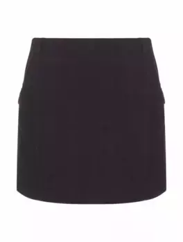 Мини юбка из букле A.P.C., черный