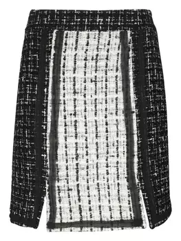 Мини-юбка из букле Karl Lagerfeld, черный