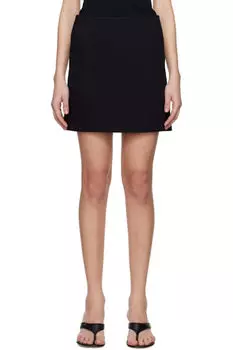 Мини-юбка из черного крепа TOTEME