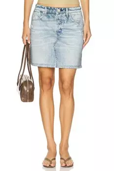 Мини-юбка из фроте Miramar Rag & Bone, meadow blue