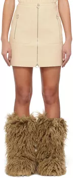 Мини-юбка из искусственной кожи на молнии Off-White Stella McCartney