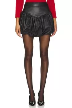 Мини-юбка из кожи Jailyn Tach Clothing, black
