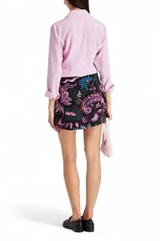 Мини-юбка из крепа Morgan Glowing Garden Rhode