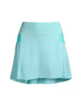 Мини-юбка из плиссированного джерси Lucky In Love, синий