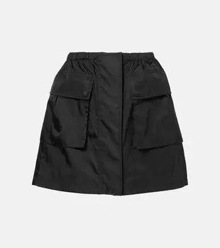 Мини-юбка из Re-Nylon Prada, черный