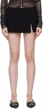 Мини-юбка из шерсти на атласной подкладке Acne Studios