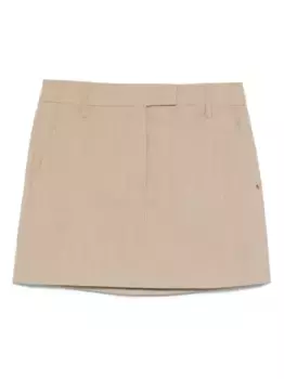 Мини-юбка из смесовой шерсти SPORTMAX, нейтральный
