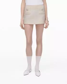 Мини-юбка из твида Marc Jacobs, слоновая кость