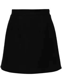 Мини-юбка из твида Patou, черный