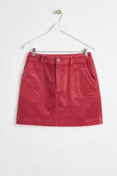 Мини юбка из вельвета, 100% хлопок Oliver Bonas, розовый