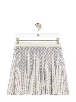 Мини-юбка из вискозы LOEWE, белый