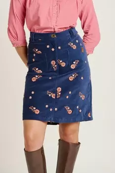 Мини юбка из вышитого шнура Brakeburn, синий