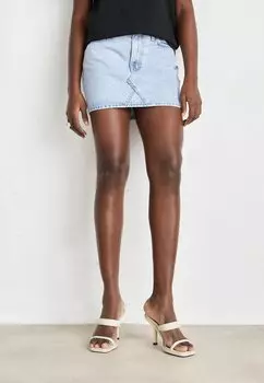 Мини-юбка IZZIE Tommy Jeans, светло-синий