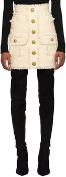 Мини-юбка-карандаш Off-White Balmain