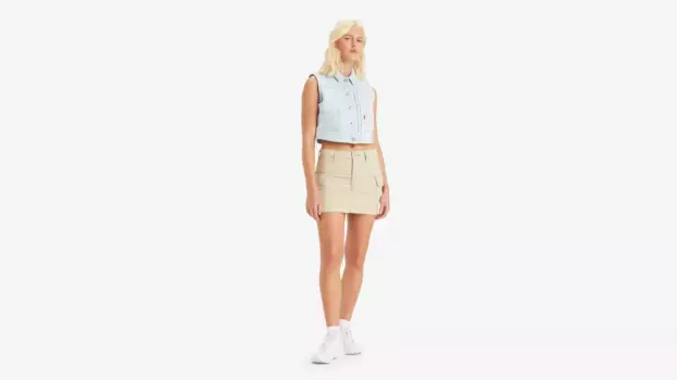 Мини-юбка карго '94 из твила Levi's, коричневый