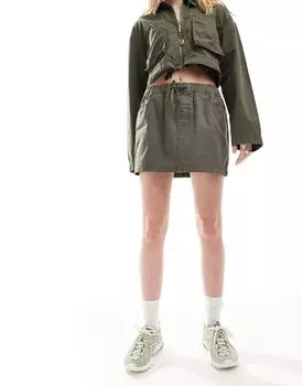 Мини-юбка карго цвета хаки ASOS (входит в комплект)