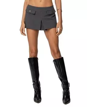 Мини-юбка Kassie Edikted, серый