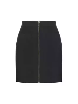 Мини-юбка Kelly из смесовой шерсти Knitss, черный