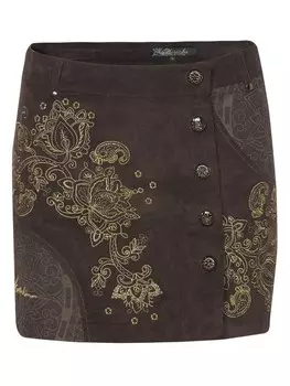 Мини-юбка KOROSHI Fal LowWaist Cott, коричневый