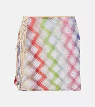Мини-юбка крючком зигзаг Missoni, Multi Light