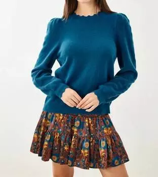 Мини-юбка Kylie в цвете Yellowstone Chicory Floral Cartolina Nantucket