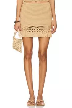 Мини-юбка Larrin Tularosa, camel
