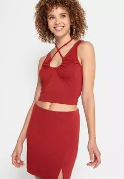 Мини-юбка LASCANA, красный