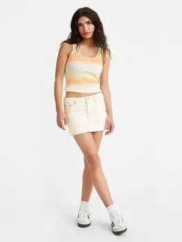Мини-юбка Levis Jeans, белый