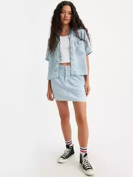 Мини-юбка Levis Jeans, голубой