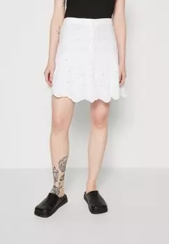 Мини-юбка Lindex, белый