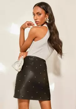 Мини-юбка Lipsy, черный